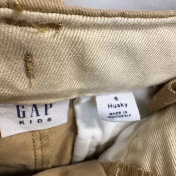 Gap Kids Boys Husky Khaki Tan Pants Size 6 NWT - Picture 8 of 8